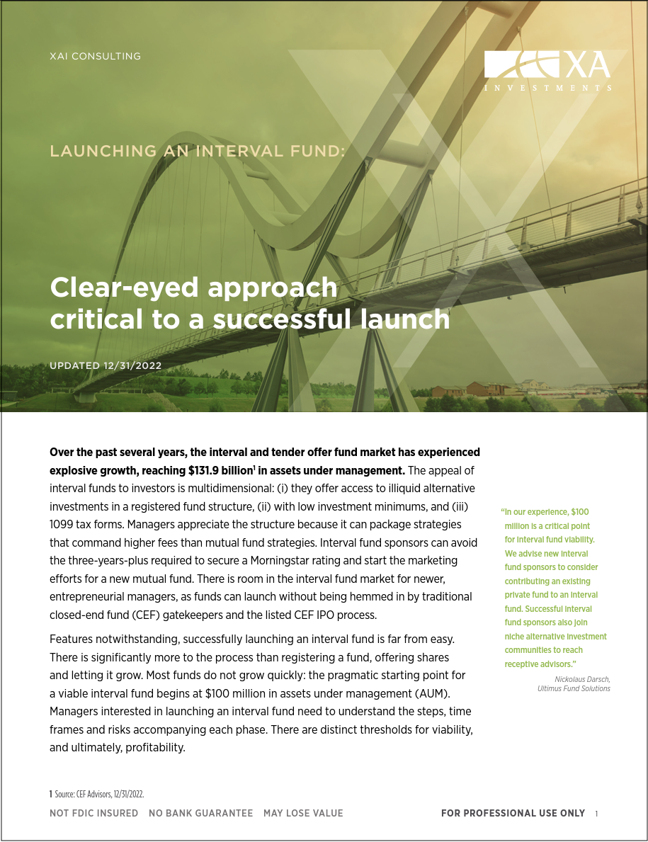 Launching an Interval Fund: Clear-eyed approach critical to a successful launch