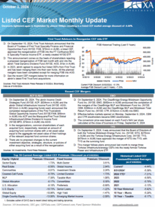 Listed CEF Market Monthly Update