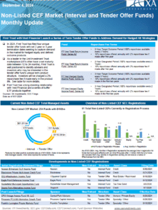 Non-listed CEF Market Monthly Update