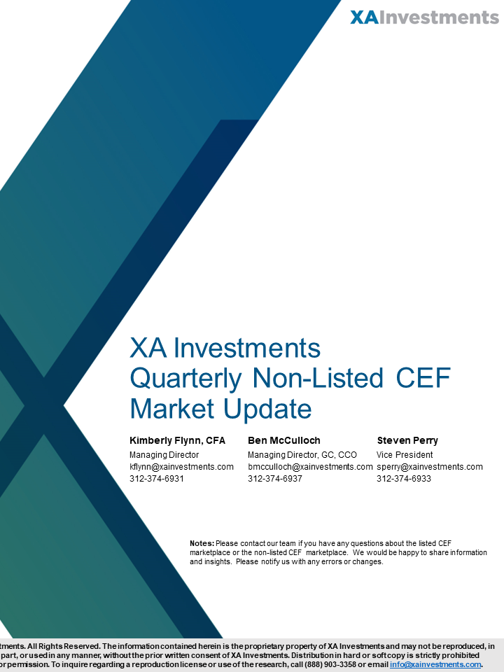 XAI Non-Listed CEF Market Update