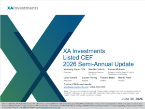 XAI Listed CEF Market Update